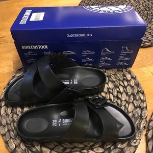Black Brand New Birkenstock Sandals